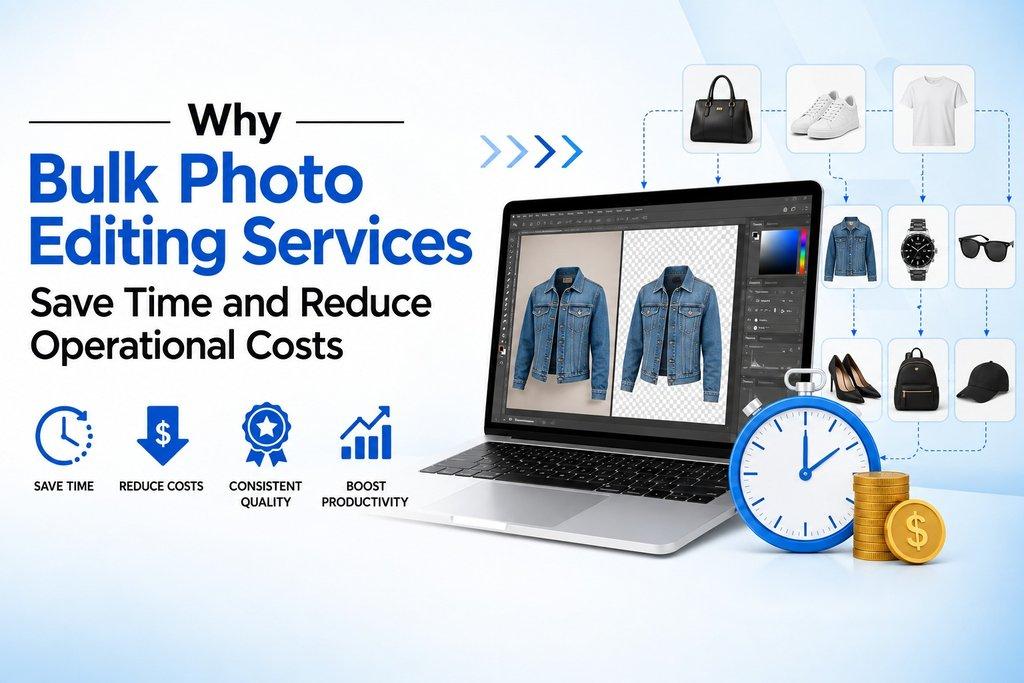 Why Bulk Photo Editing Services Save Time and Reduce Operational Costs  - Cover Image